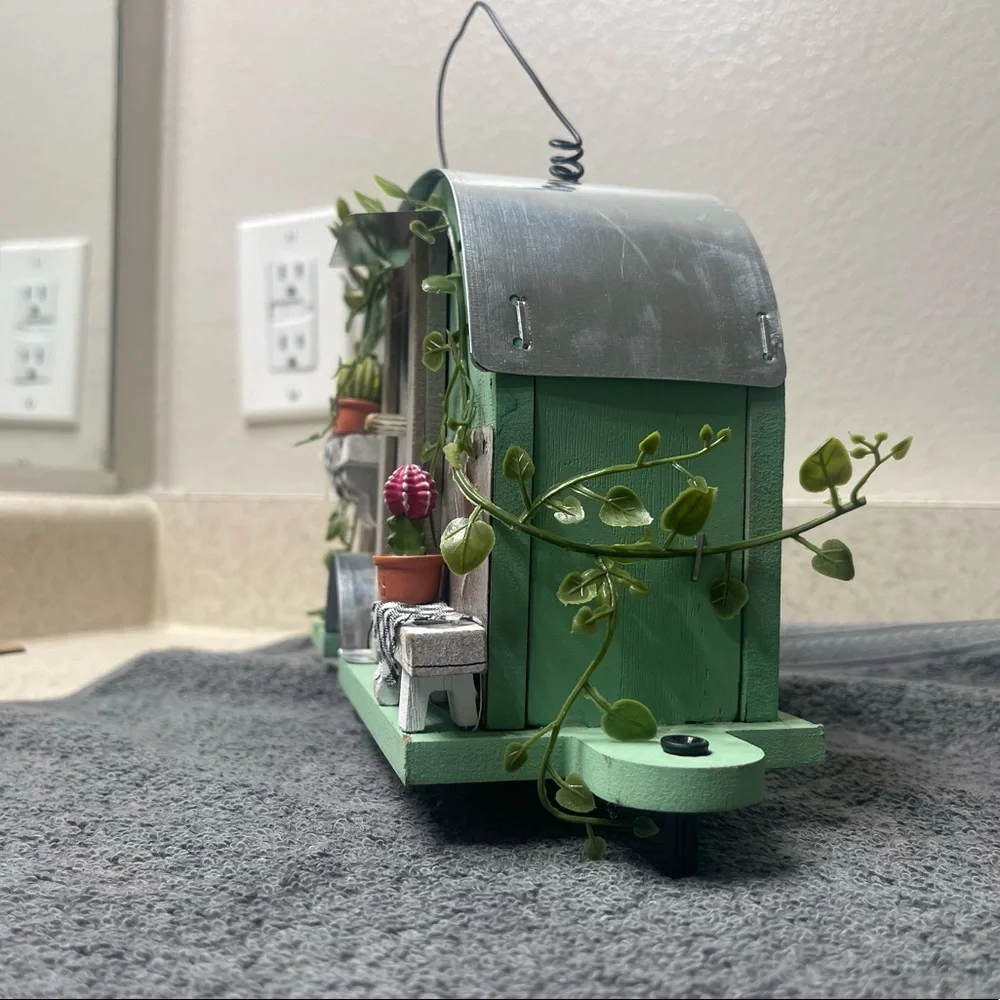 Cute green birdhouse